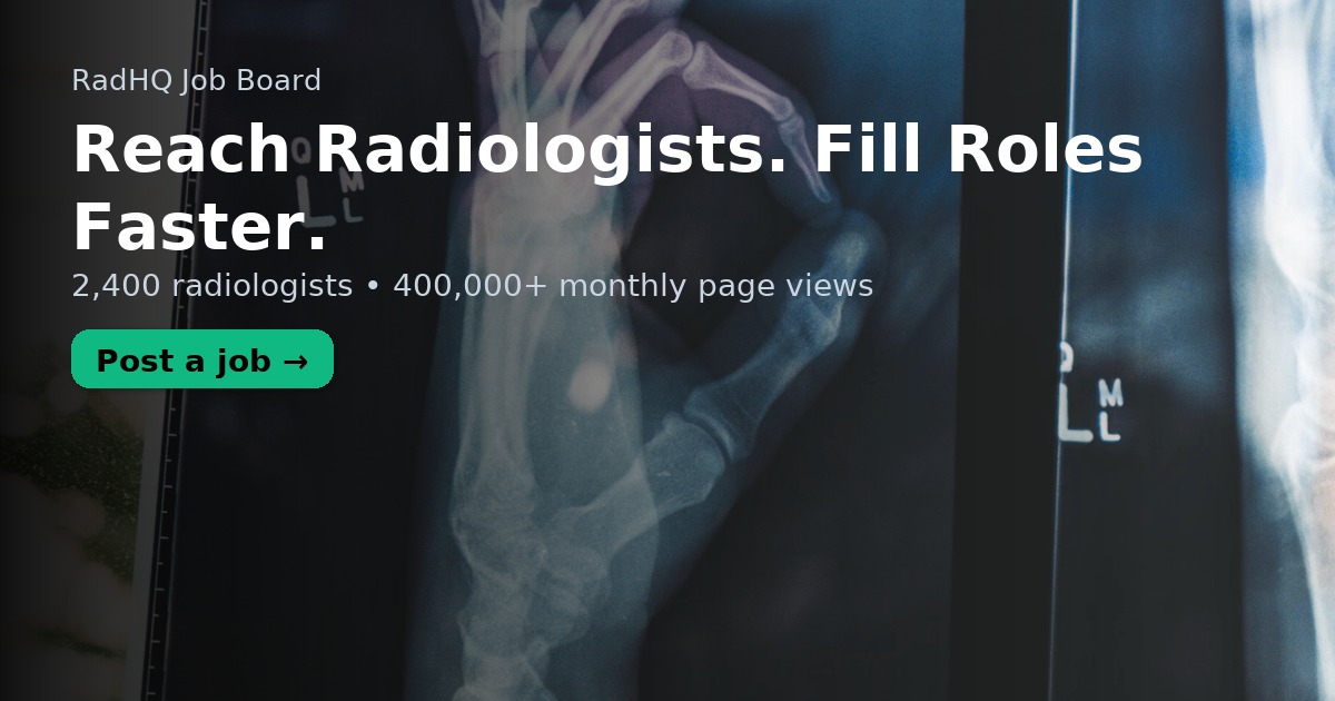Post Your Radiology Job – RadHQ